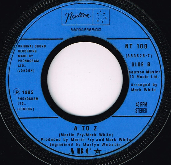 ABC - Be Near Me - Used Vinyl Record 7" image 2