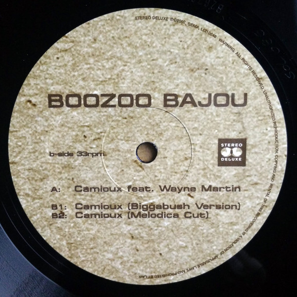 Boozoo Bajou - Camioux - Used Vinyl Record 12" image 4