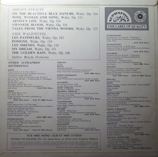 Johann Strauss Jr. - Waltz Enchantement - Used Vinyl Record image 2