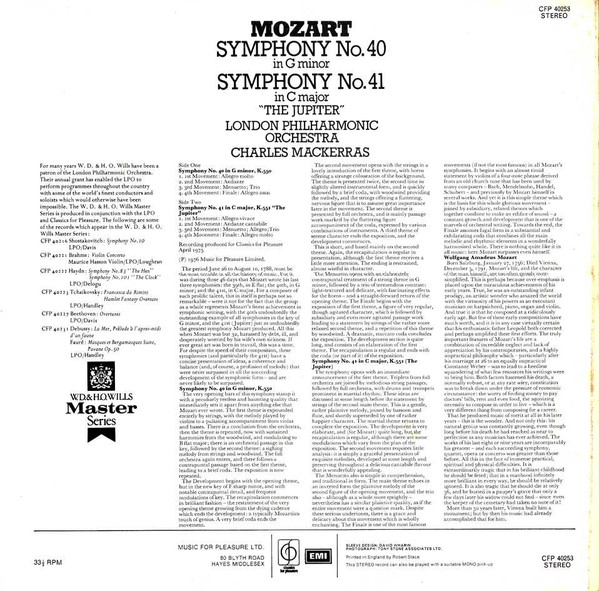 Wolfgang Amadeus Moz - Symphony No. 40 In G Minor / Symphony No. 41 I image 2