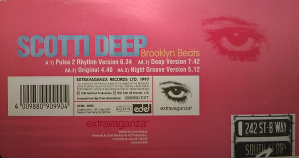 Scotti Deep - Brooklyn Beats - Used Vinyl Record 12" image 5