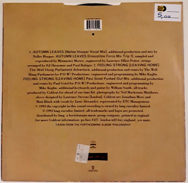 Coldcut - Autumn Leaves - Used Vinyl Record 12" image 2