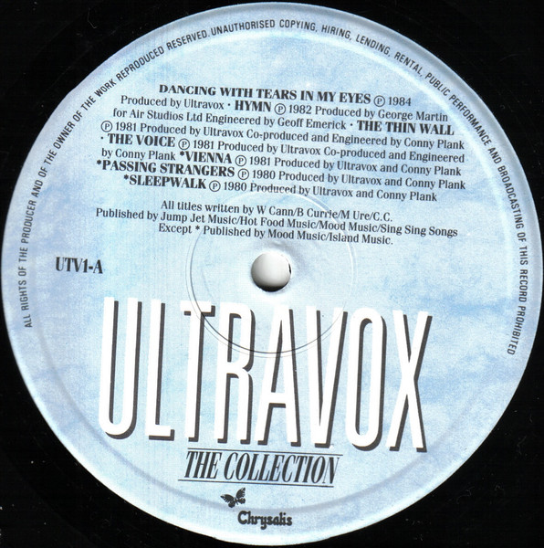 Ultravox - Collection - Used Vinyl Record image 3
