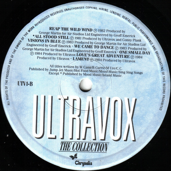 Ultravox - Collection - Used Vinyl Record image 4