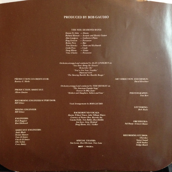 Neil Diamond - You Don't Bring Me Flowers - Used Vinyl Record image 6