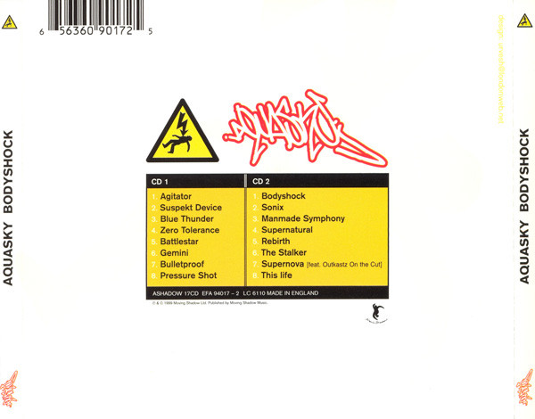Aquasky - Bodyshock - Used CD image 13