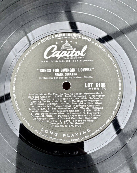 Frank Sinatra - Songs For Swingin' Lovers - Used Vinyl Record image 3