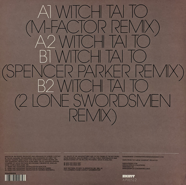 X-Press 2 - Witchi Tai To - Vinyl Record 12" image 2