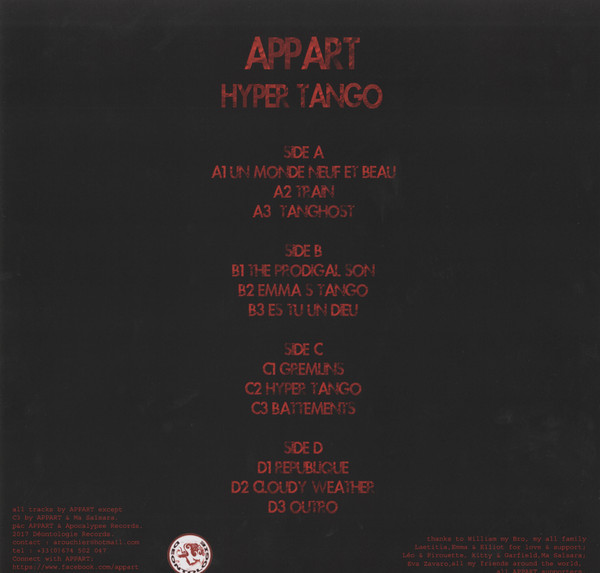 A.P.P.A.R.T - Hyper Tango - Used Vinyl Record 12" image 2