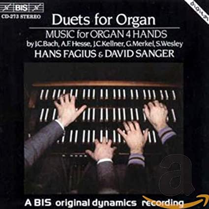 FAGIUS:SANGER - MUSIC FOR ORG 4 HANDS - CD image 1