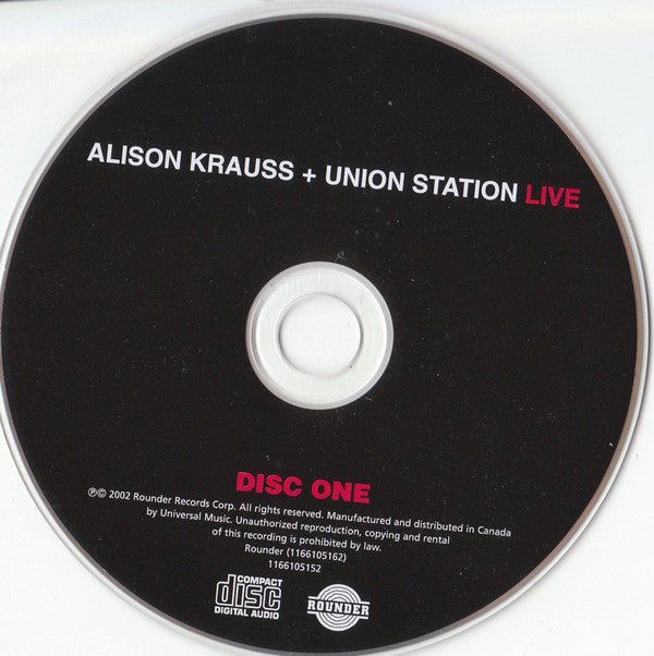 Alison Krauss & Unio - Live - CD image 5