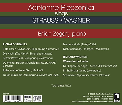 Richard Strauss - Adrianne Pieczonka Sings Strauss/Wagner - CD image 2