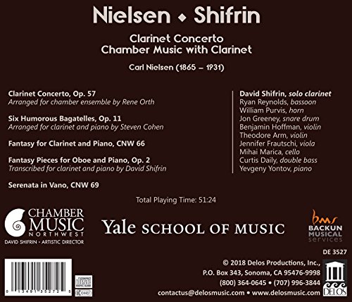 Ryan Reynolds - Nielson: Clarinet Concerto & Chamber Music for Clarinet image 2