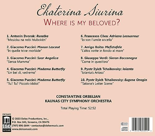 SIURINA/ORBELIAN/KAU - WHERE IS MY BELOVED? - CD image 2