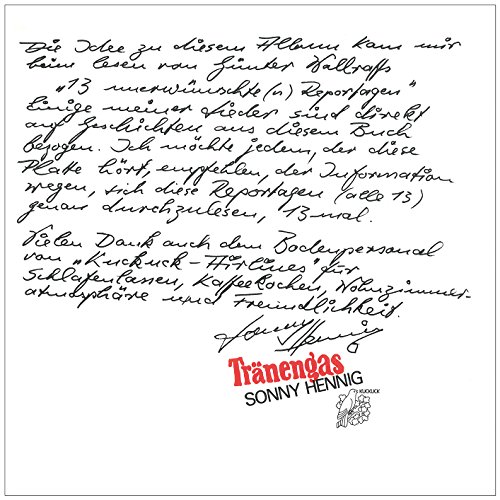 Sonny Hennig - Tränengas / Paranoia Picknick - CD image 1