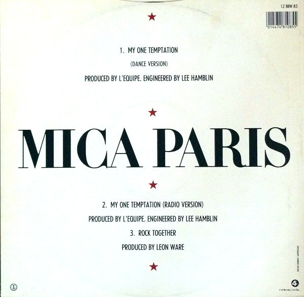 Mica Paris - My One Temptation - Used Vinyl Record 12" image 2