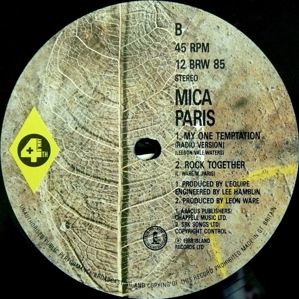 Mica Paris - My One Temptation - Used Vinyl Record 12" image 4