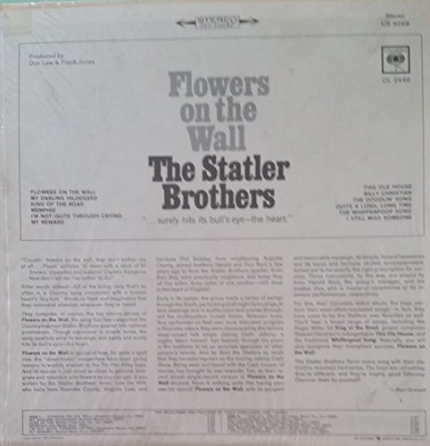 STATLER BROTHERS - FLOWERS ON THE WALL - CD image 2