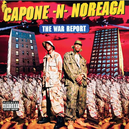 CAPONE-N-NOREAGA - WAR REPORT (CLEAR VINYL WITH RED & BLUE SPLATTER) - V image 1