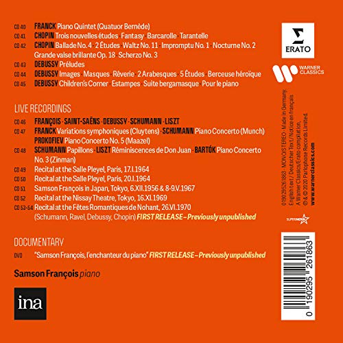 Samson François - Complete Studio Recordings - DVD image 5