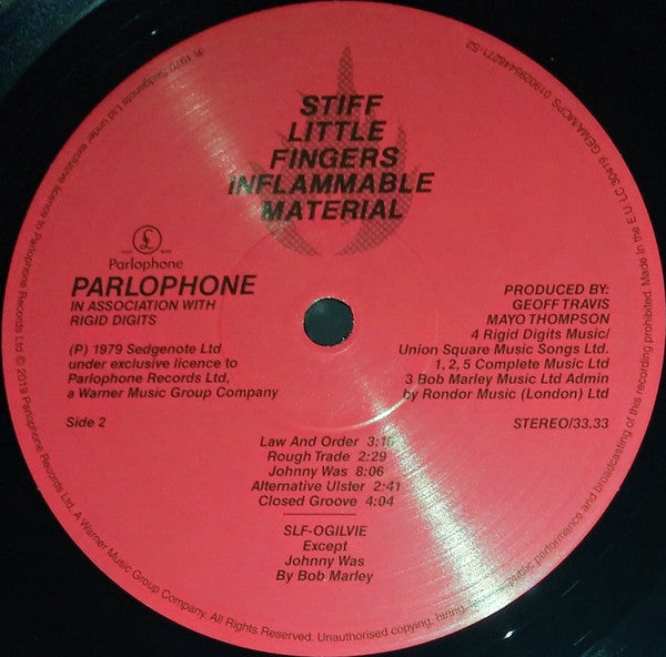 Stiff Little Fingers - Inflammable Material - Vinyl Record image 3