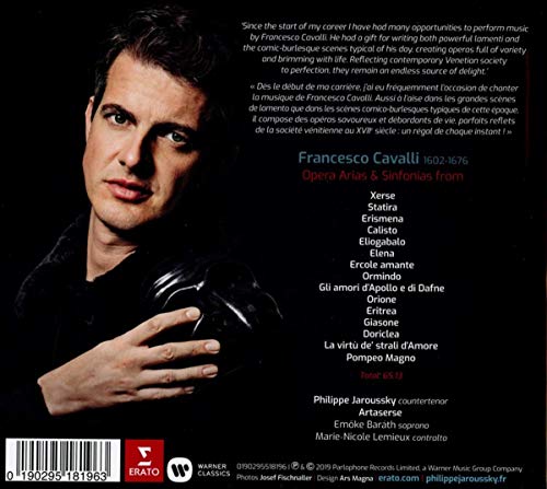 Ensemble Artaserse - Francesco Cavalli: Ombra Mai Fu/Opera Arias - CD image 2