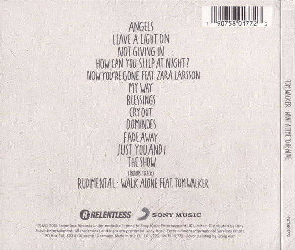 Tom Walker - What A Time To Be Alive - CD image 2