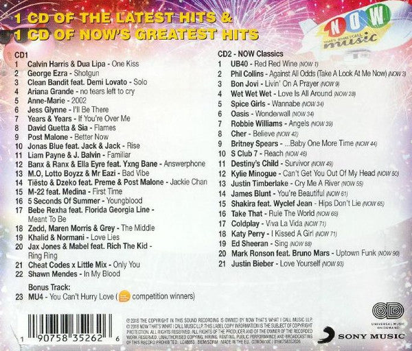 Various - Now That's What I Call Music! 100 - Used CD image 2
