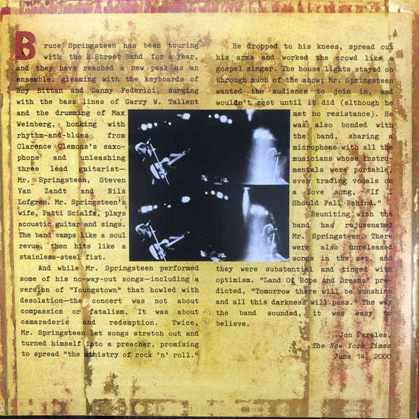 Springsteen - Live in New York City - Vinyl Record Vinyl Longplay 33 1 image 5