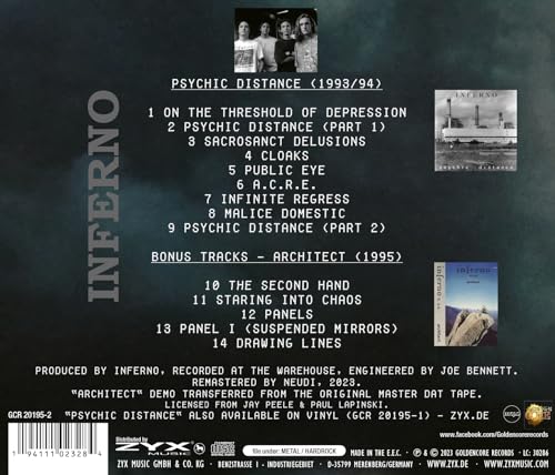 INFERNO - PSYCHIC DISTANCE - CD image 3