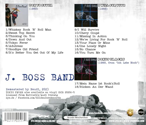 J. BOSS BAND - TOKYO FEVER - CD image 2