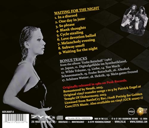 CANNOCK - WAITING FOR THE NIGHT - CD image 2