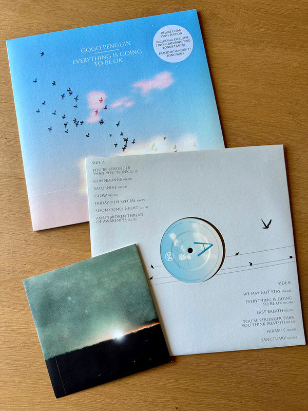 GoGo Penguin - Everything Is Going to Be Okay - 12" Album (Clear Vinyl image 2