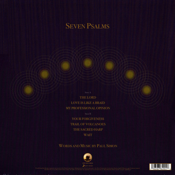 Paul Simon - Seven Psalms - Vinyl Record 12" Album image 2