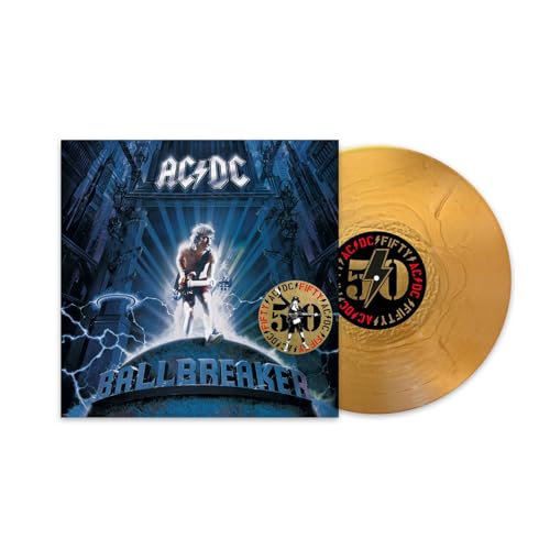 AC/DC - BALLBREAKER (50TH ANNIVERSARY/GOLD COLOR VINYL) - Vinyl Record image 1
