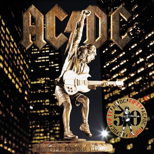 AC/DC - STIFF UPPER LIP (50TH ANNIVERSARY/GOLD COLOR VINYL) - Vinyl Re image 1