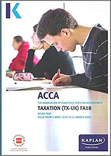 TAXATION (TX) (FA18) - STUDY TEXT