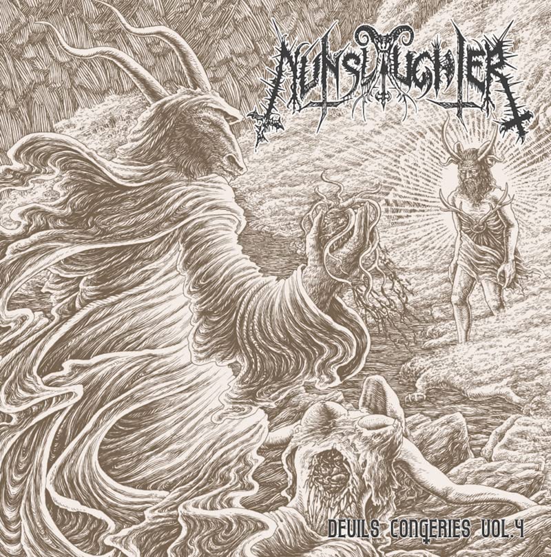NUNSLAUGHTER - DEVIL’S CONGERIES VOL. 4 (2LP BROWN & CLEAR CLOUDY VIN image 1