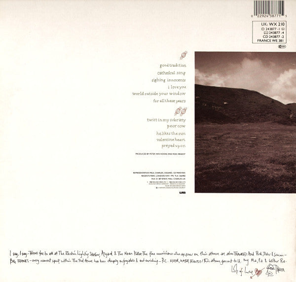 Tanita Tikaram - Ancient Heart - Used Vinyl Record image 2