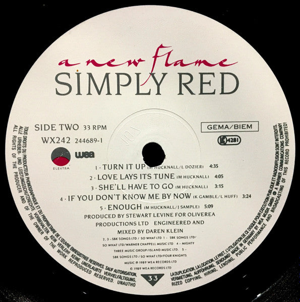 Simply Red - A New Flame - Used Vinyl Record image 4