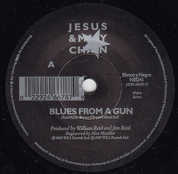 Jesus And Mary Chain - Blues From A Gun - Used Vinyl Record 7" image 3