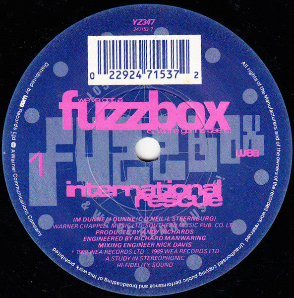We've Got A Fuzzbox - International Rescue - Used Vinyl Record 7" image 7