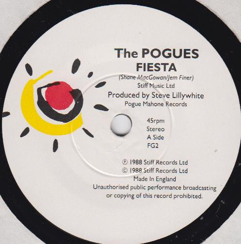 Pogues - Fiesta - Used Vinyl Record 7" image 3