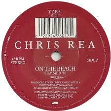 Chris Rea - On The Beach (Summer '88) - Used Vinyl Record 7" image 3
