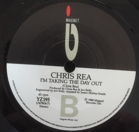 Chris Rea - On The Beach (Summer '88) - Used Vinyl Record 7" image 8