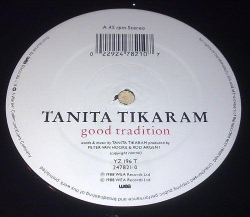 Tanita Tikaram - Good Tradition - Used Vinyl Record 12" image 3