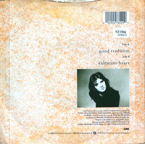 Tanita Tikaram - Good Tradition - Used Vinyl Record 7" image 2