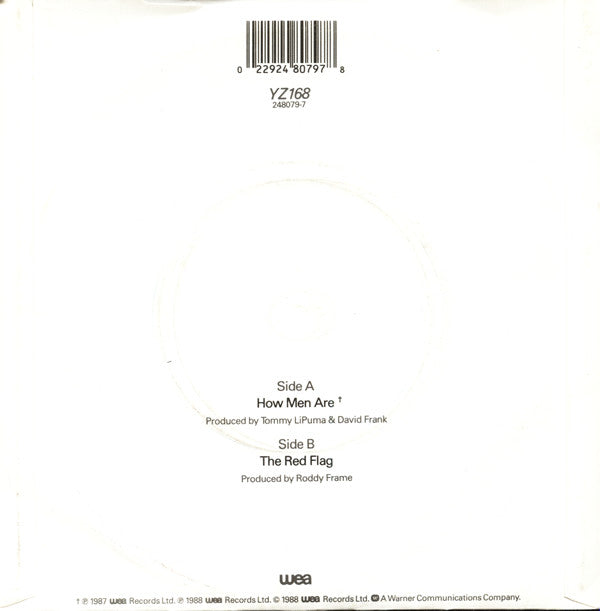 Aztec Camera - How Men Are - Used Vinyl Record 7" image 2