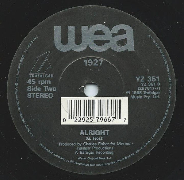 1927 - That's When I Think Of You - Used Vinyl Record 7" image 4