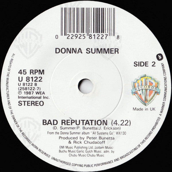 Donna Summer - All Systems Go - Used Vinyl Record 7" image 4